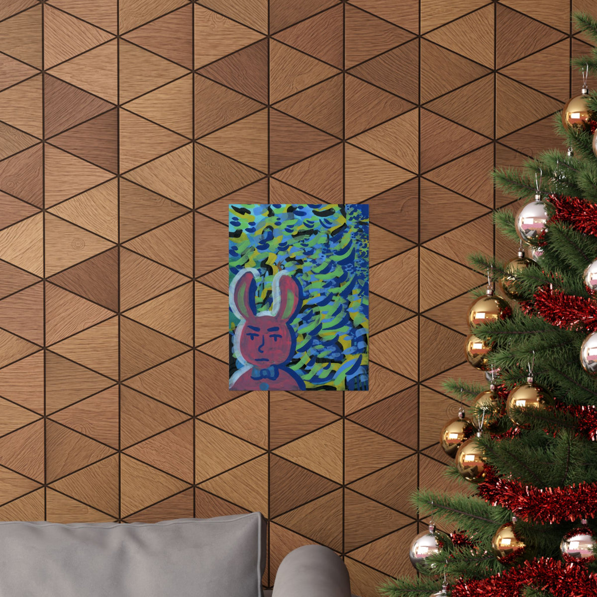 Bunny Dude Matte Vertical Poster