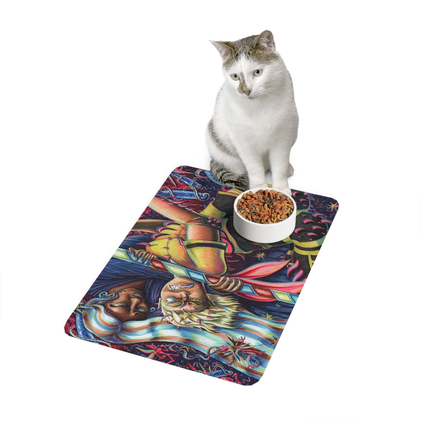 Pet Food Mat (12x18) - Sister Duel