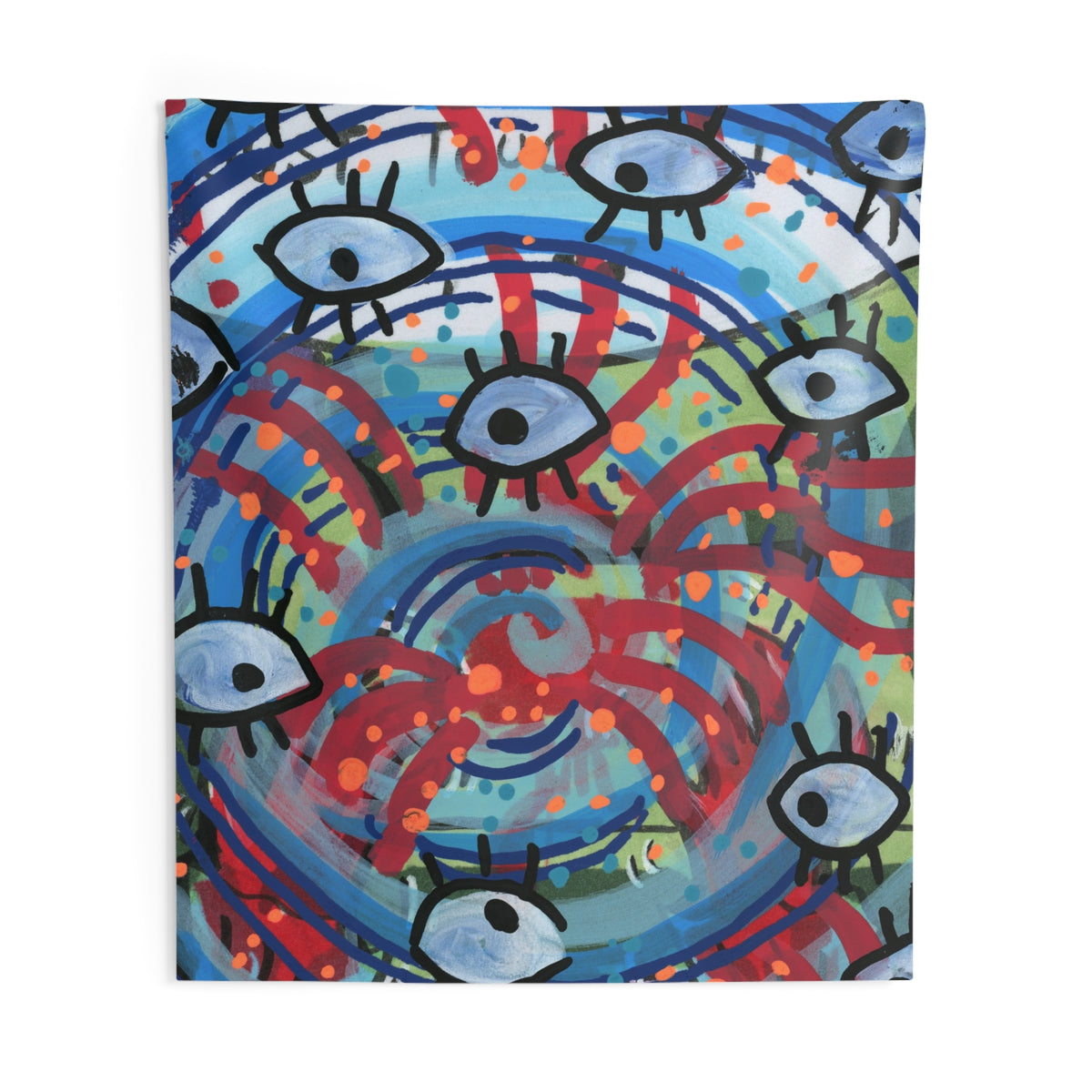 Eyeball Attack Indoor Wall Tapestry