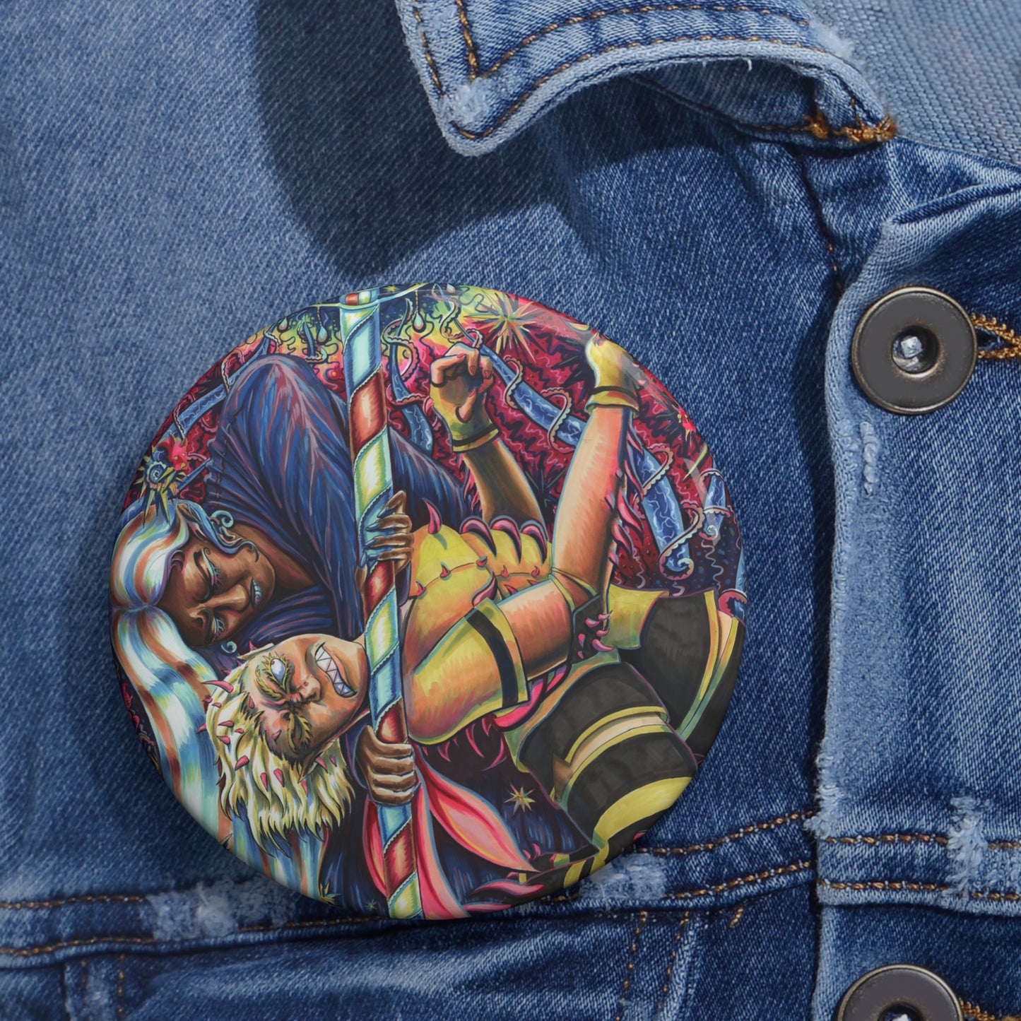 Pin Button - Sister Duel