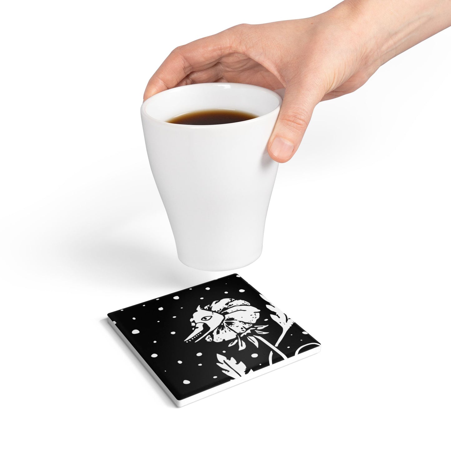 Ceramic Coaster - Flower Cannibal