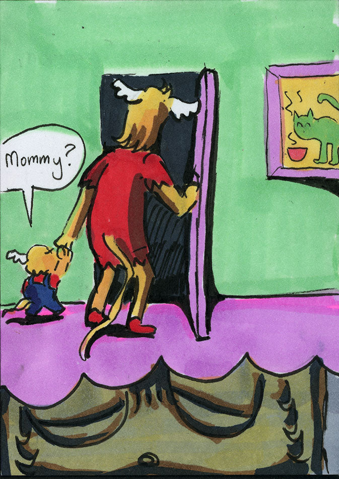 Floofle World chapter 2 panel 6 (Hand drawn)