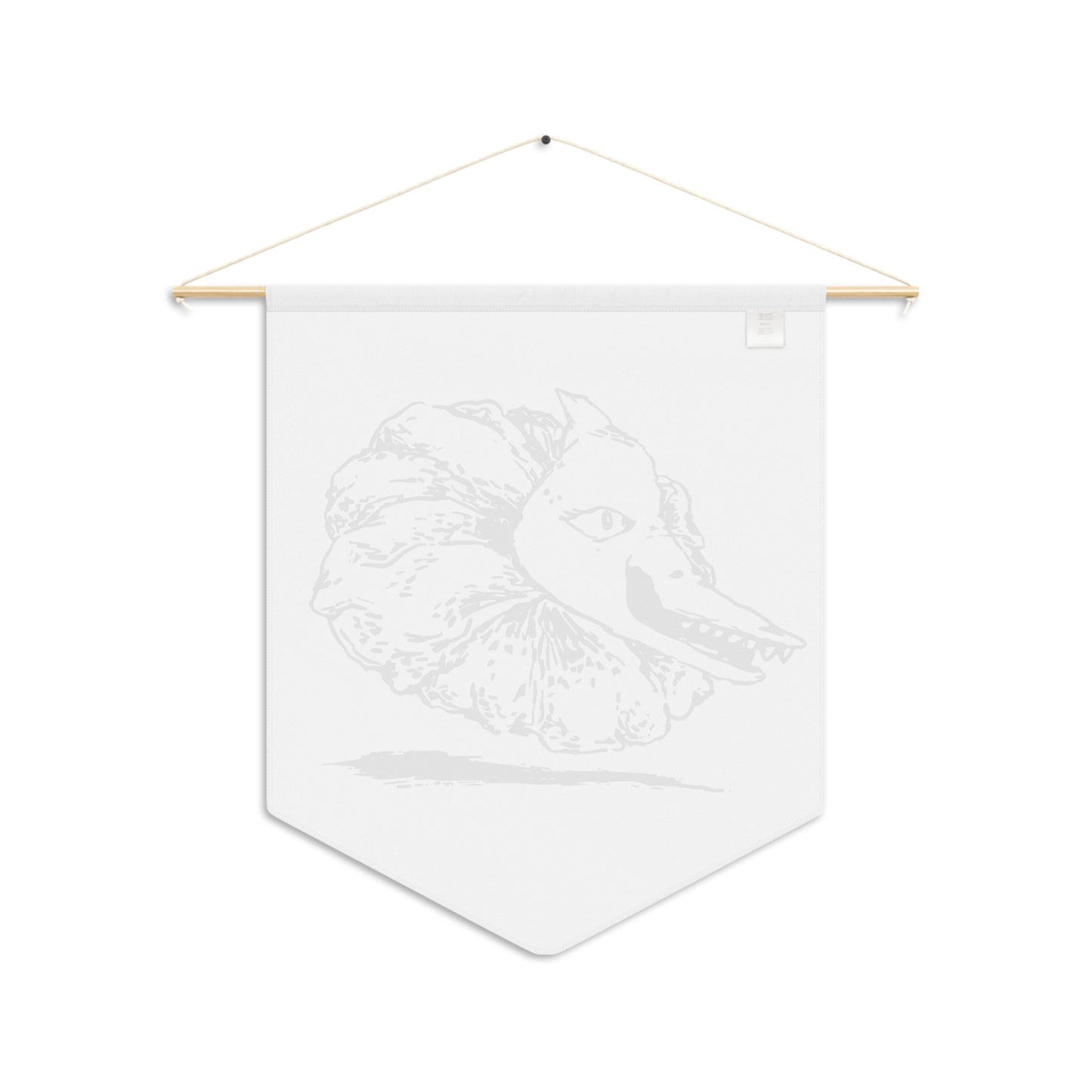 Pennant Wall Hanging - Flower Cannibal Head