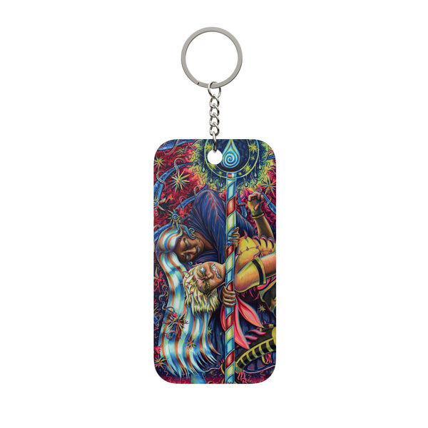 Double-Sided Keychain Charm – Sister Duel + Early Bird