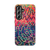 Colorful Squiggly Lines Tough Phone Cases