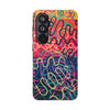 Colorful Squiggly Lines Tough Phone Cases