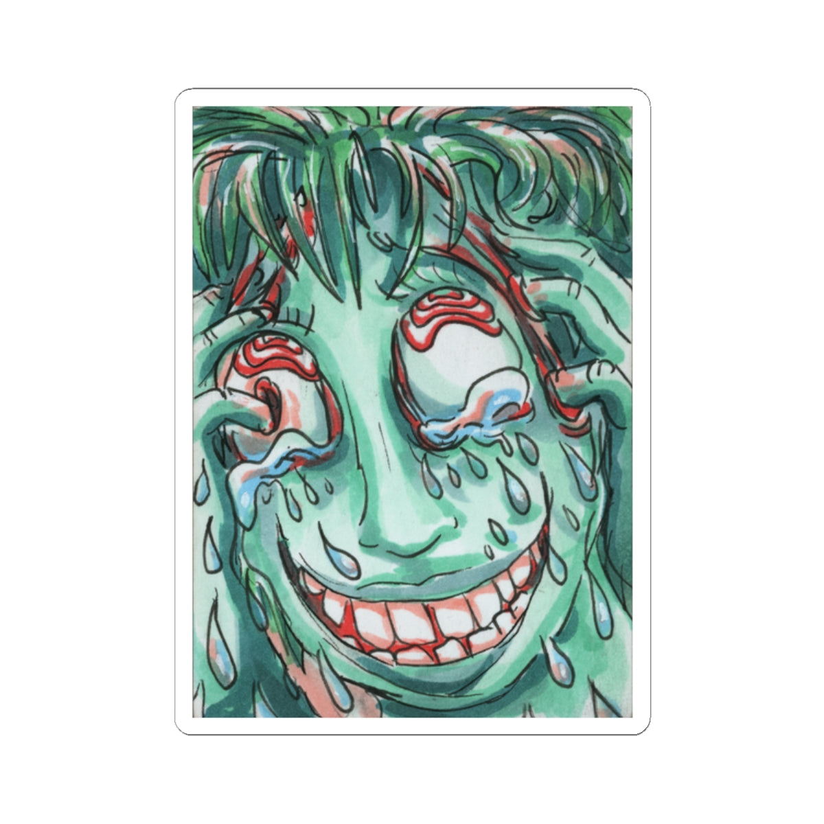 "Overwhelmed" sticker