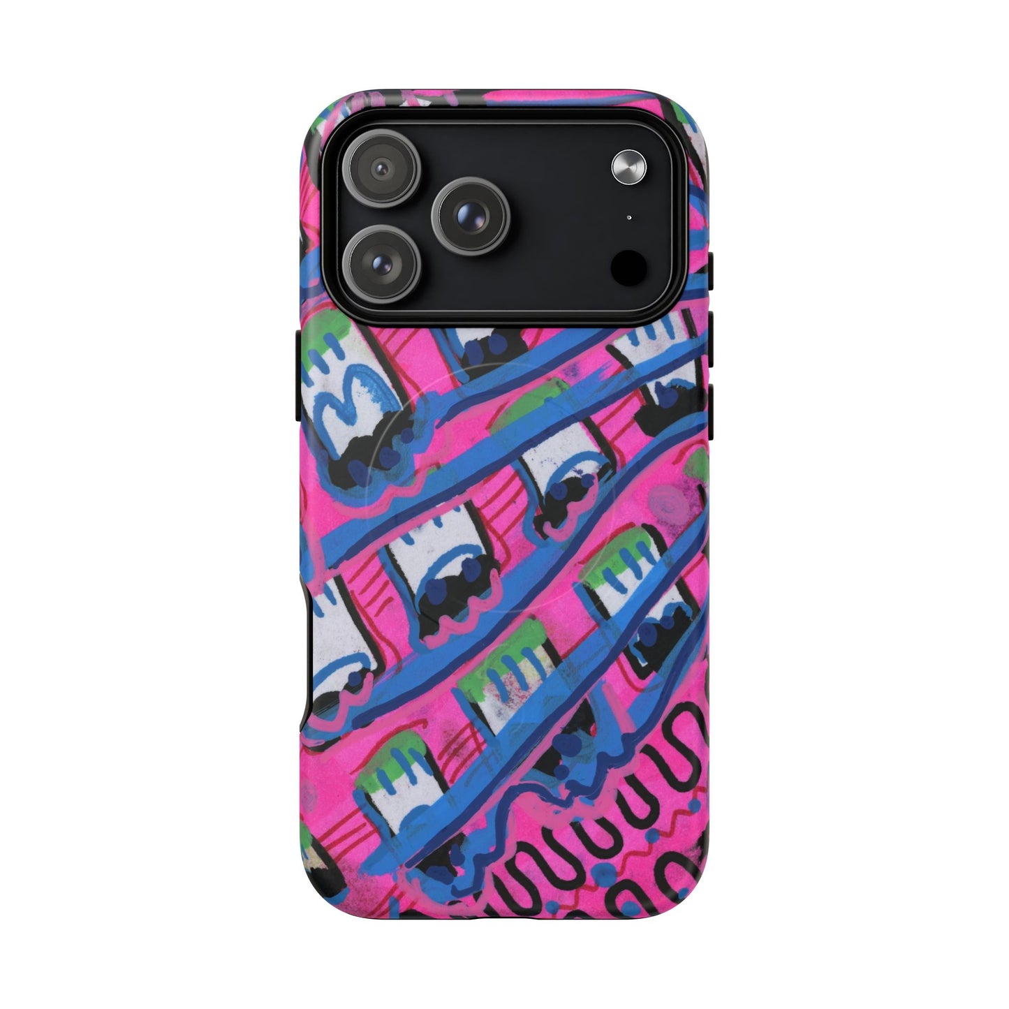 Pink Blast Tough Magnetic Case