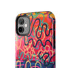 Colorful Squiggly Lines Tough Phone Cases