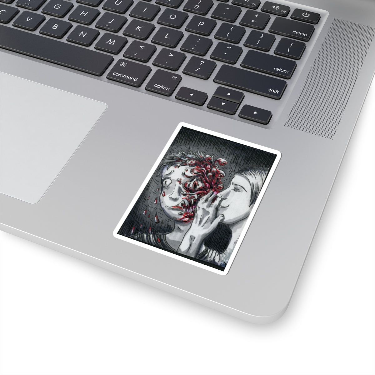 "Let me Breathe Nightmares into your Skin" sticker