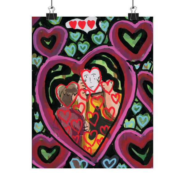 Toxic Love Matte Vertical Poster