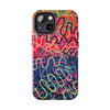 Colorful Squiggly Lines Tough Phone Cases