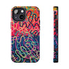 Colorful Squiggly Lines Tough Phone Cases