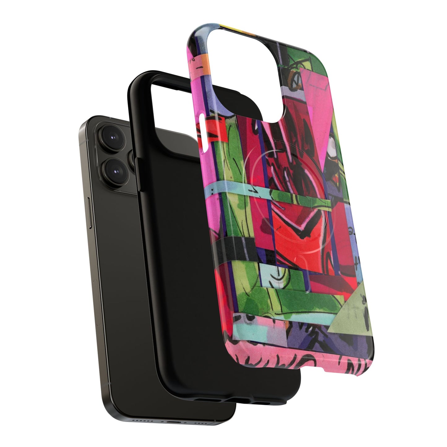 Abstracted Demon Tough Magnetic Cases