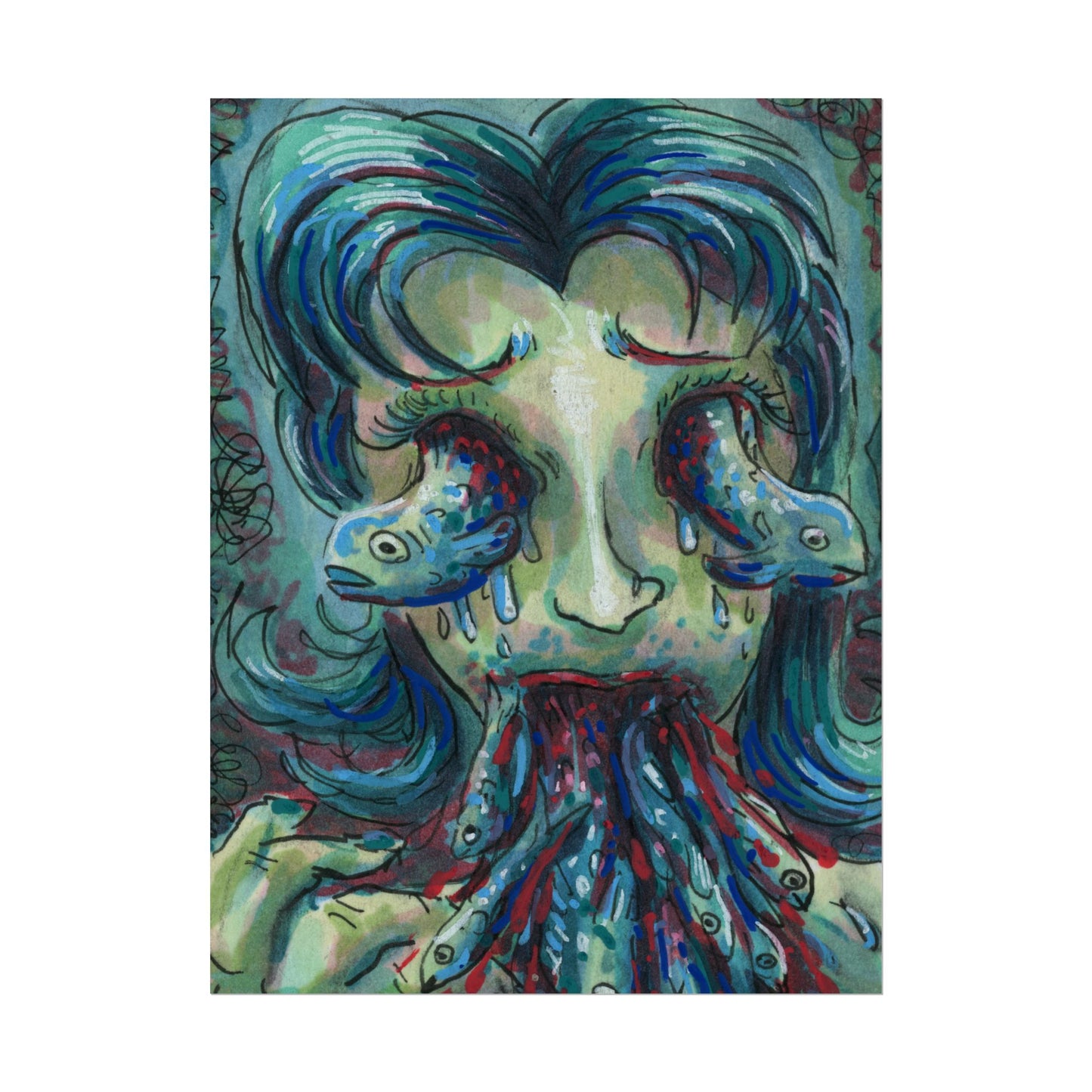 "Something tastes fishy" poster