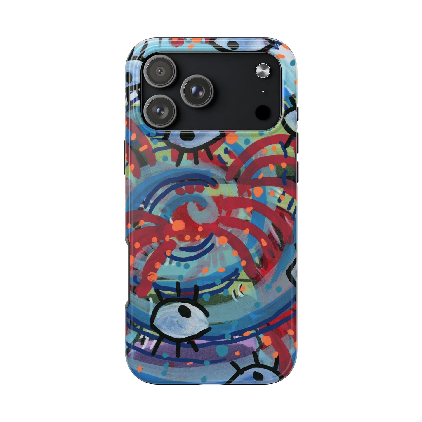 Eyeball Attack Tough Phone Cases
