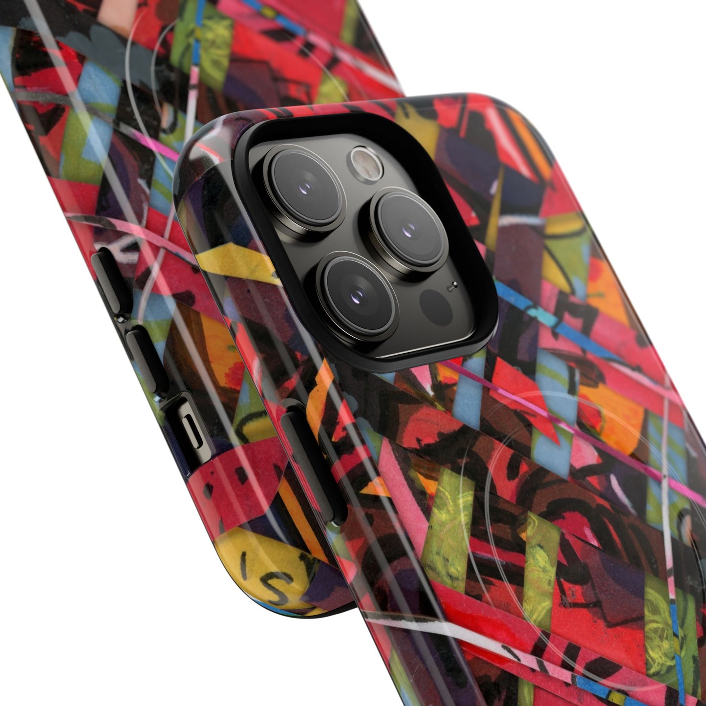 Abstracted Scraps Tough Magnetic Cases