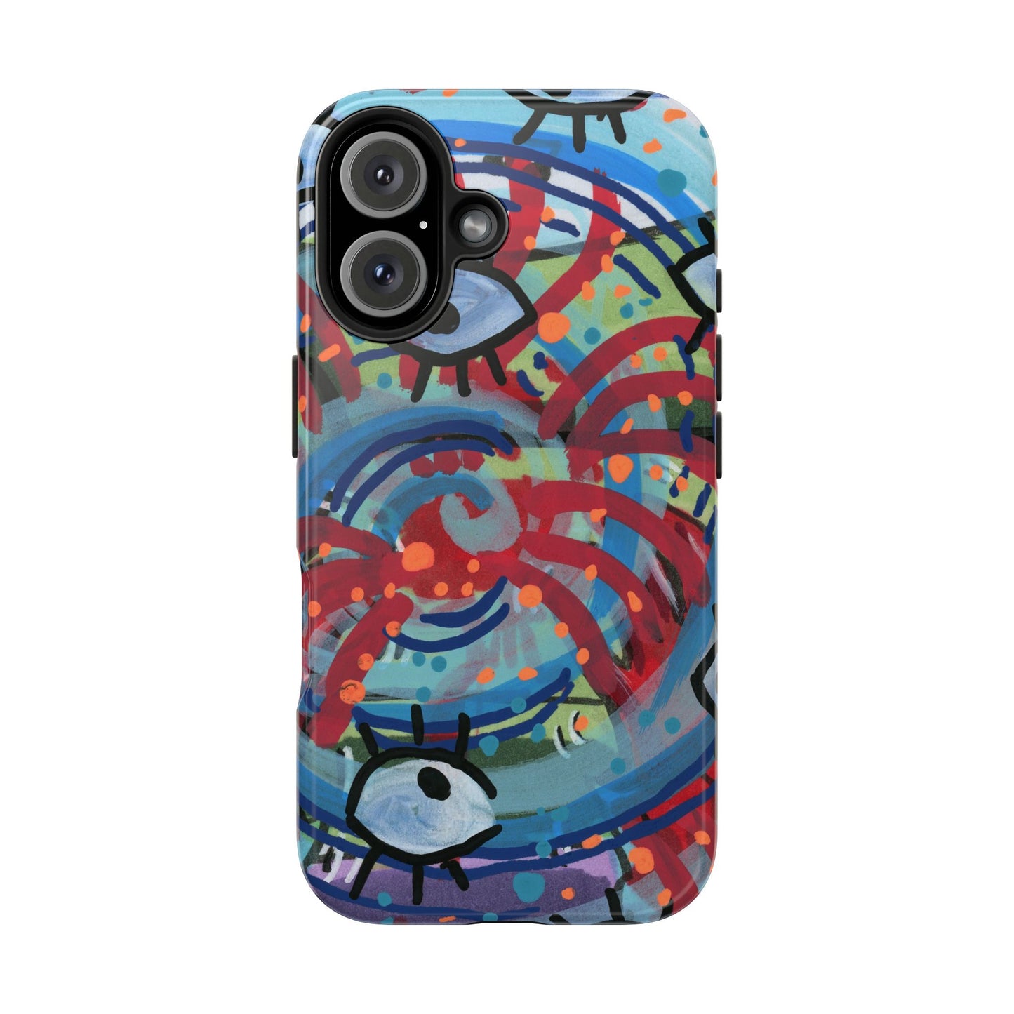 Eyeball Attack Tough Phone Cases