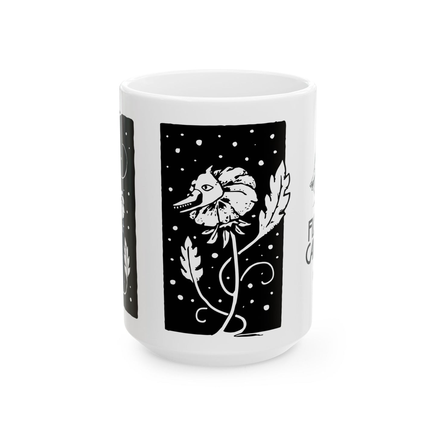 Ceramic Mug (11oz & 15oz) - Flower Cannibal