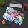 Icy Abstraction Desk Mat