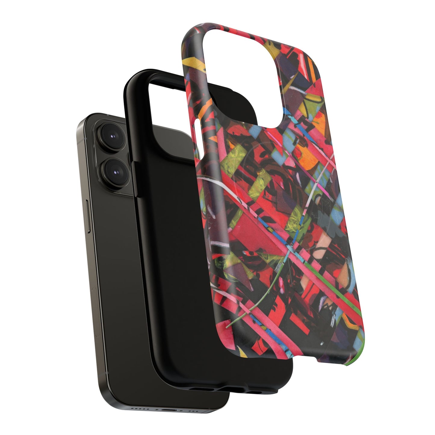 Abstracted Scraps Tough Magnetic Cases