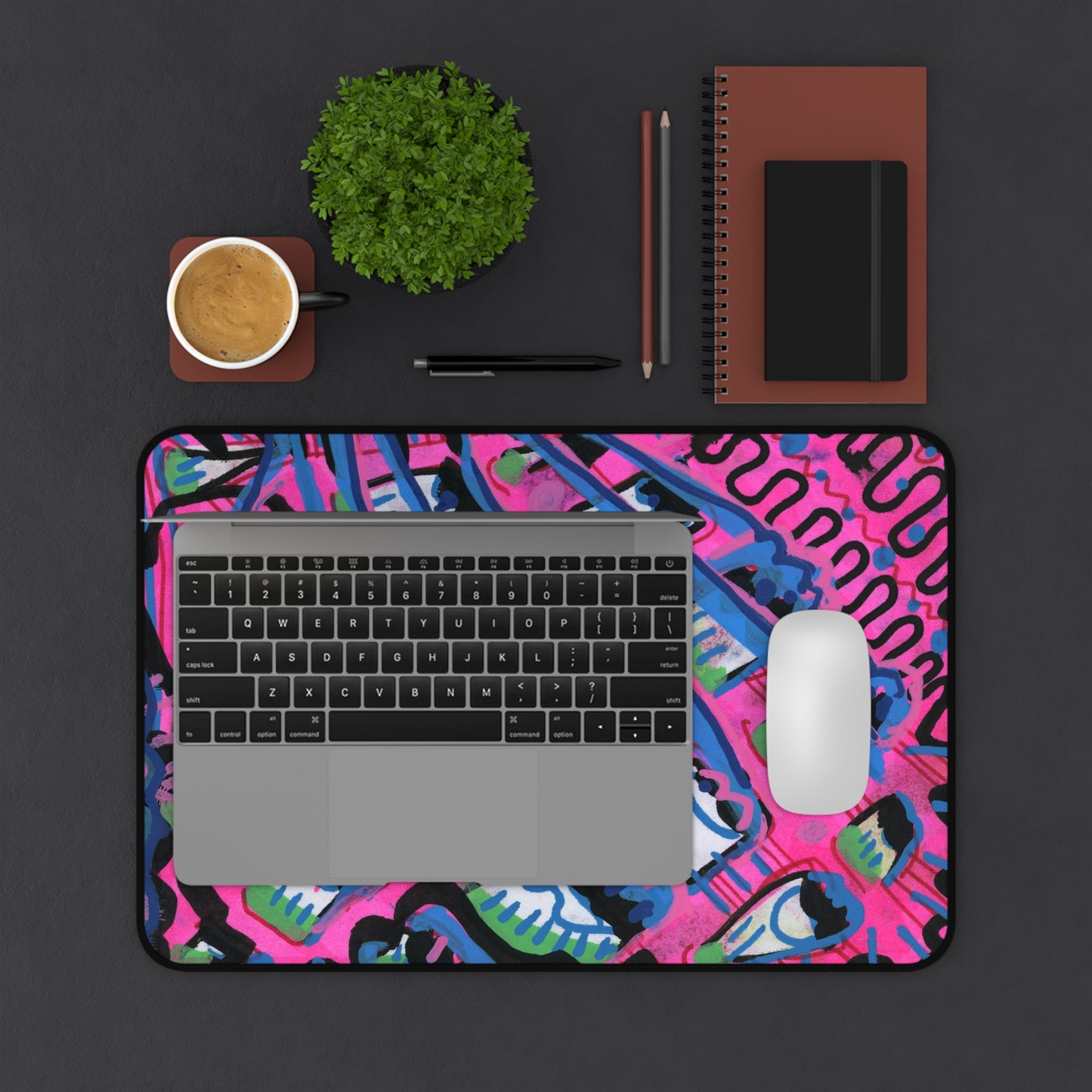 Pink Blast Desk Mat