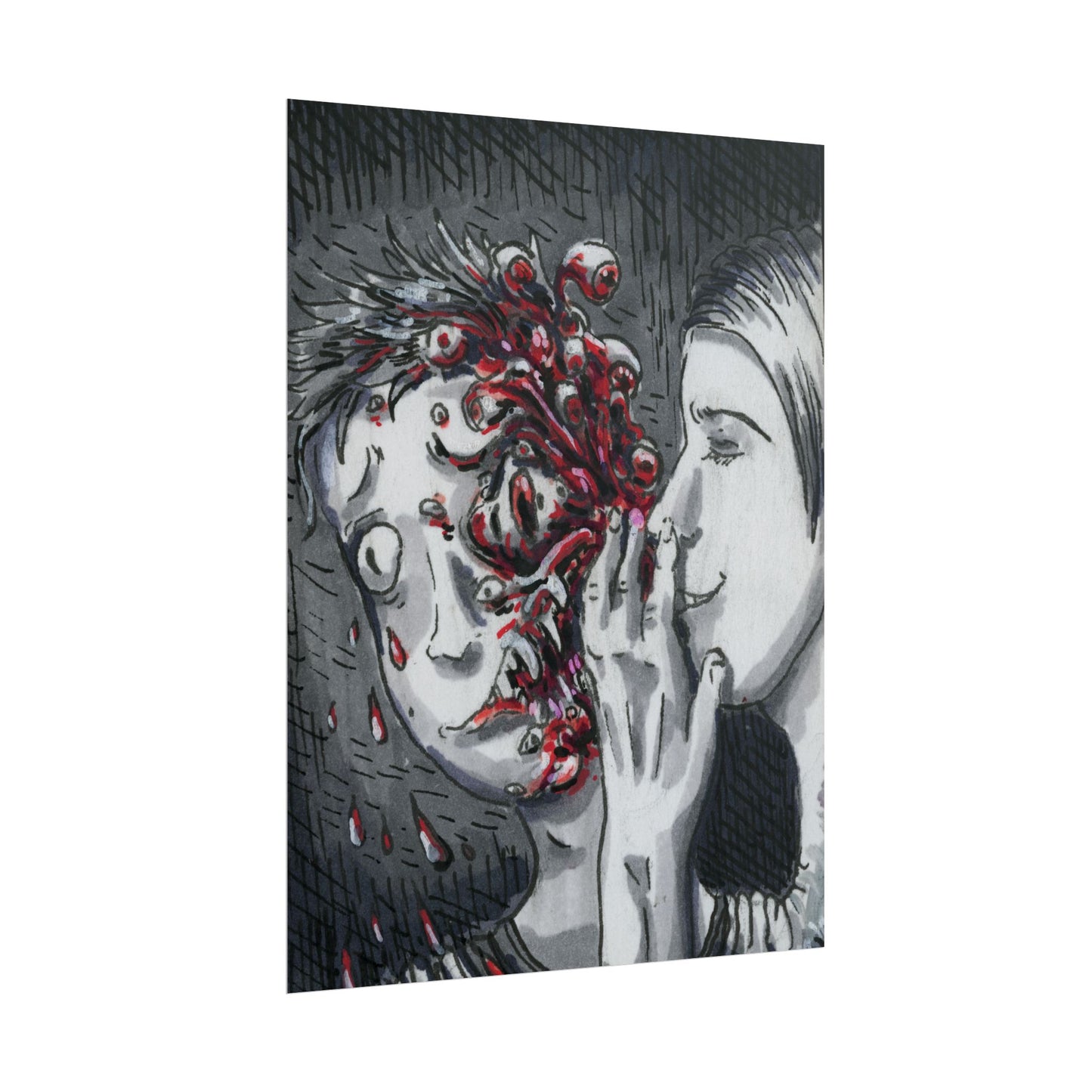 "Let me Breathe Nightmares into your Skin" poster