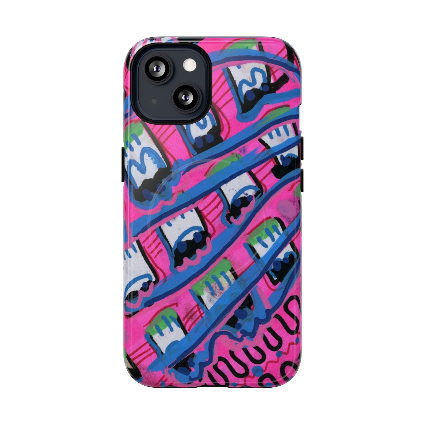 Pink Blast Tough Magnetic Case