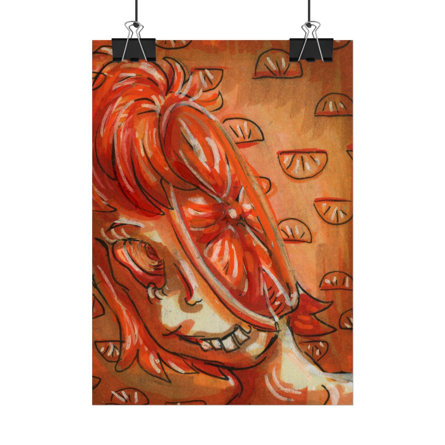 "Orange Brain" poster