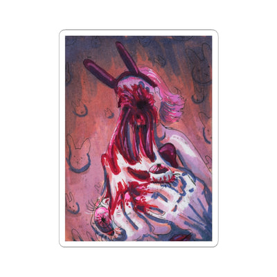 "Face Ripped Off" sticker