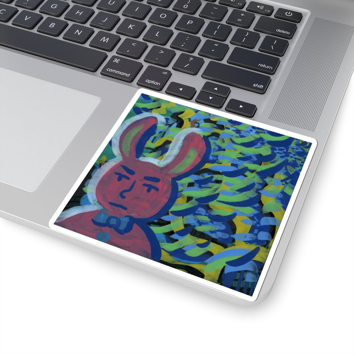 Bunny Dude Kiss-Cut Sticker