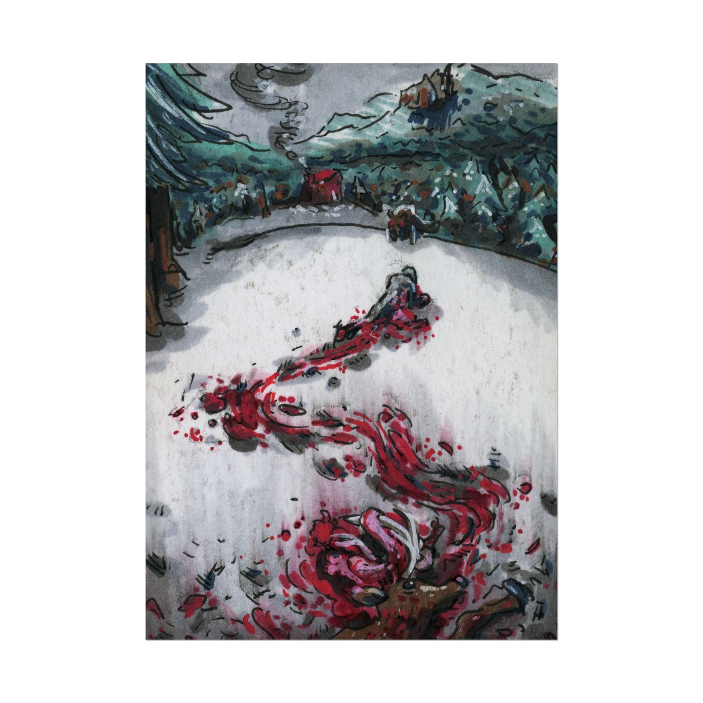 "Bloody Snow" poster