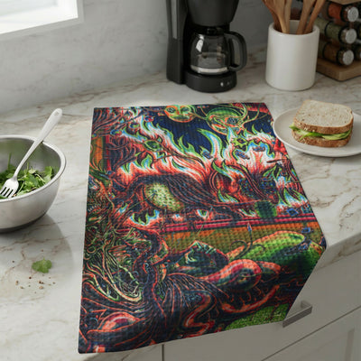 Waffle-Weave Hand Towel - Early Bird