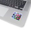 Icy Abstraction Kiss-Cut Sticker