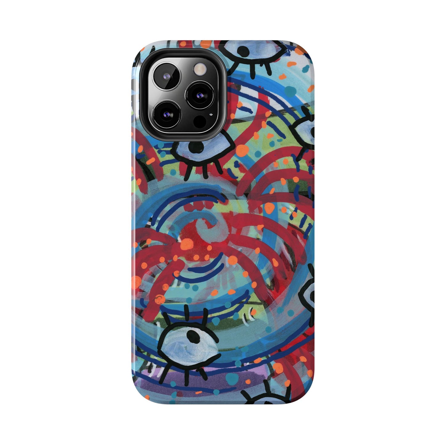Eyeball Attack Tough Phone Cases