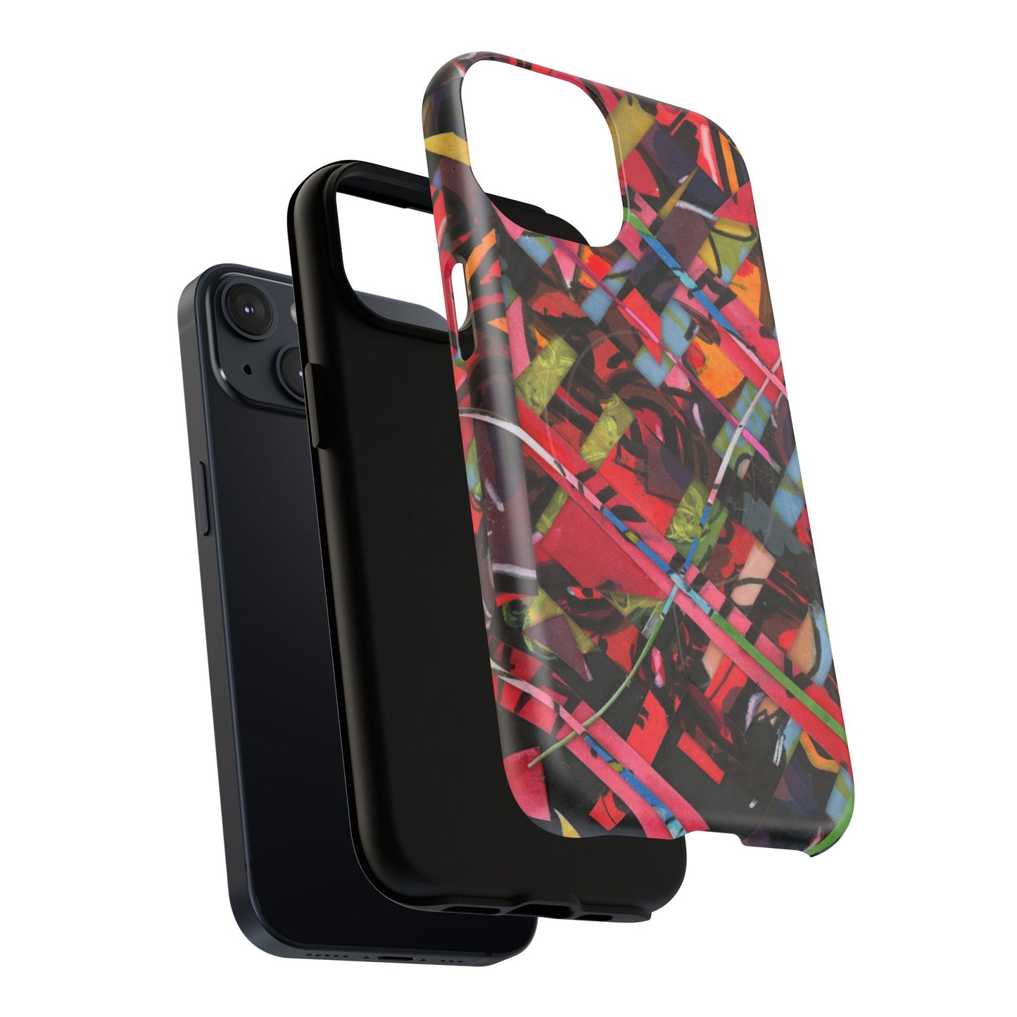 Abstracted Scraps Tough Magnetic Cases