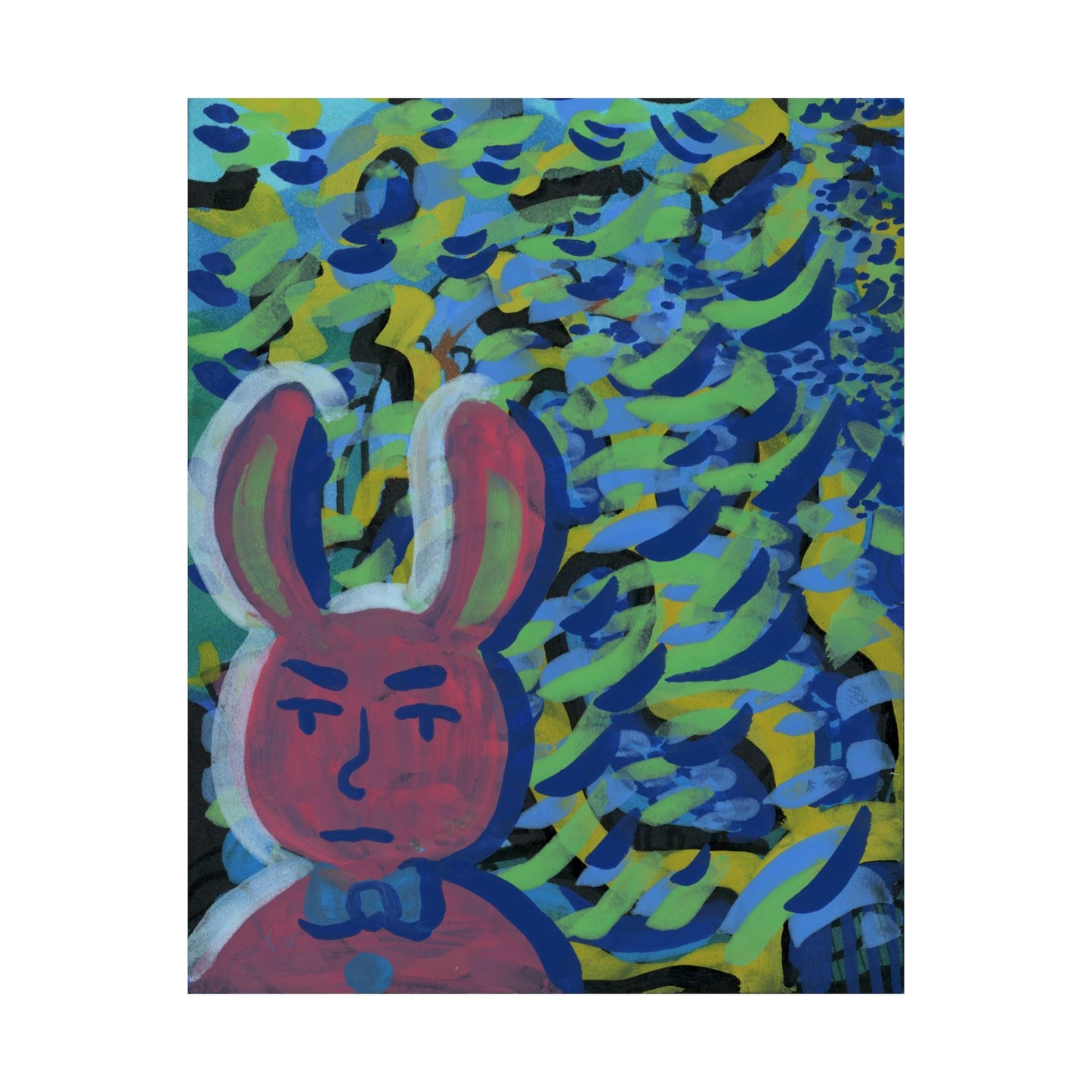 Bunny Dude Matte Vertical Poster