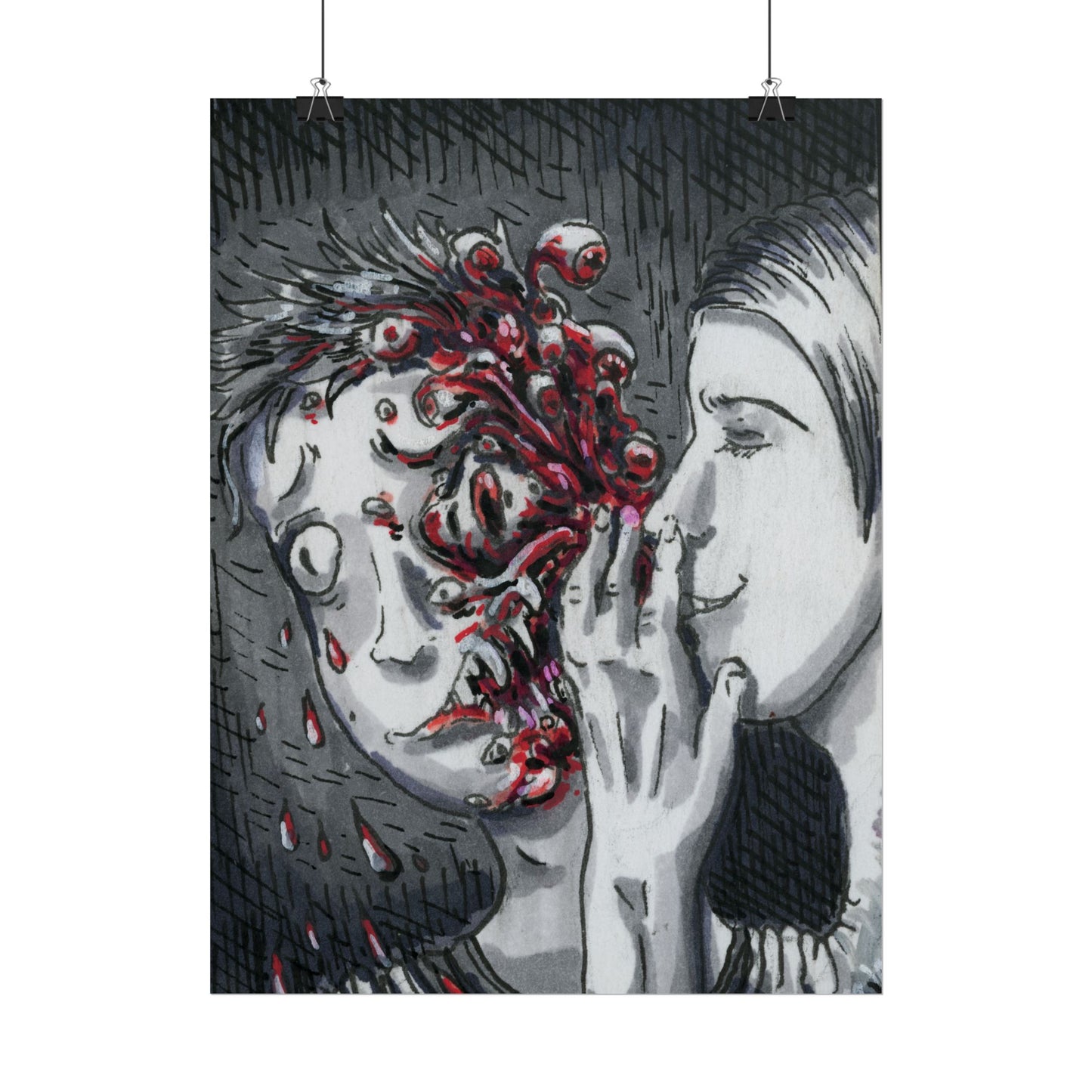 "Let me Breathe Nightmares into your Skin" poster