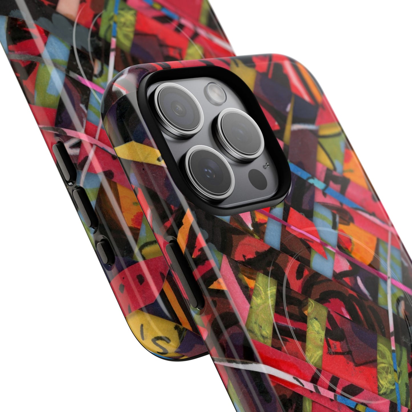 Abstracted Scraps Tough Magnetic Cases