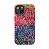 Colorful Squiggly Lines Tough Phone Cases