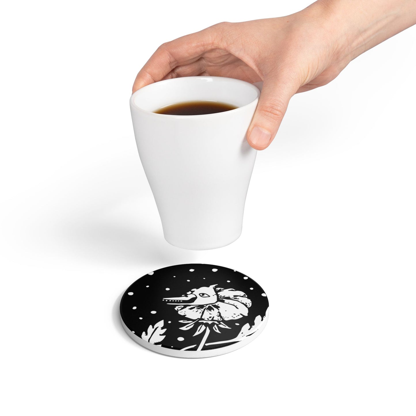 Ceramic Coaster - Flower Cannibal