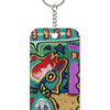 Bunny Dude/Smiley Creature Double-Sided Keychain Charm