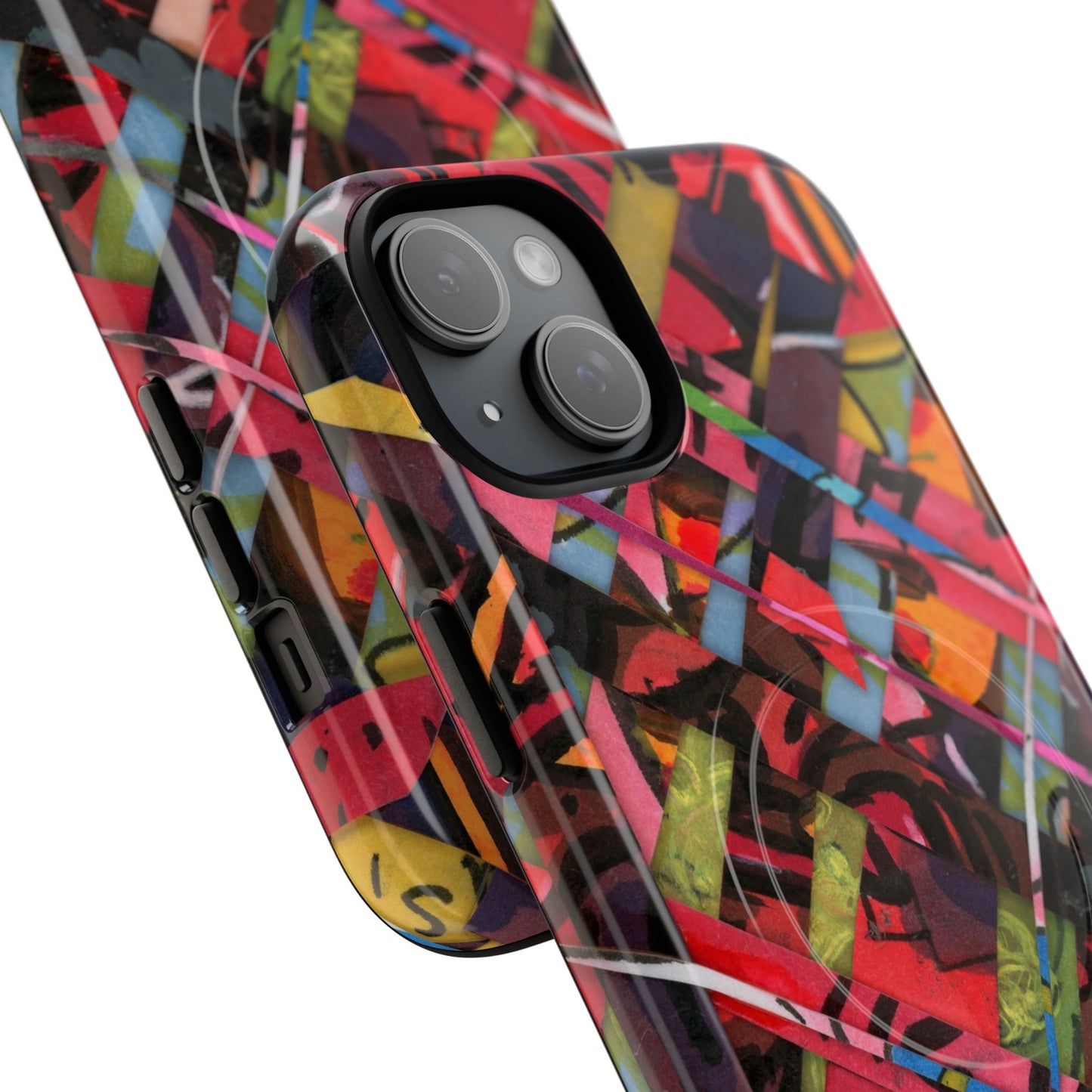 Abstracted Scraps Tough Magnetic Cases