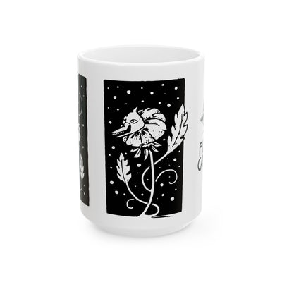 Ceramic Mug (11oz & 15oz) - Flower Cannibal