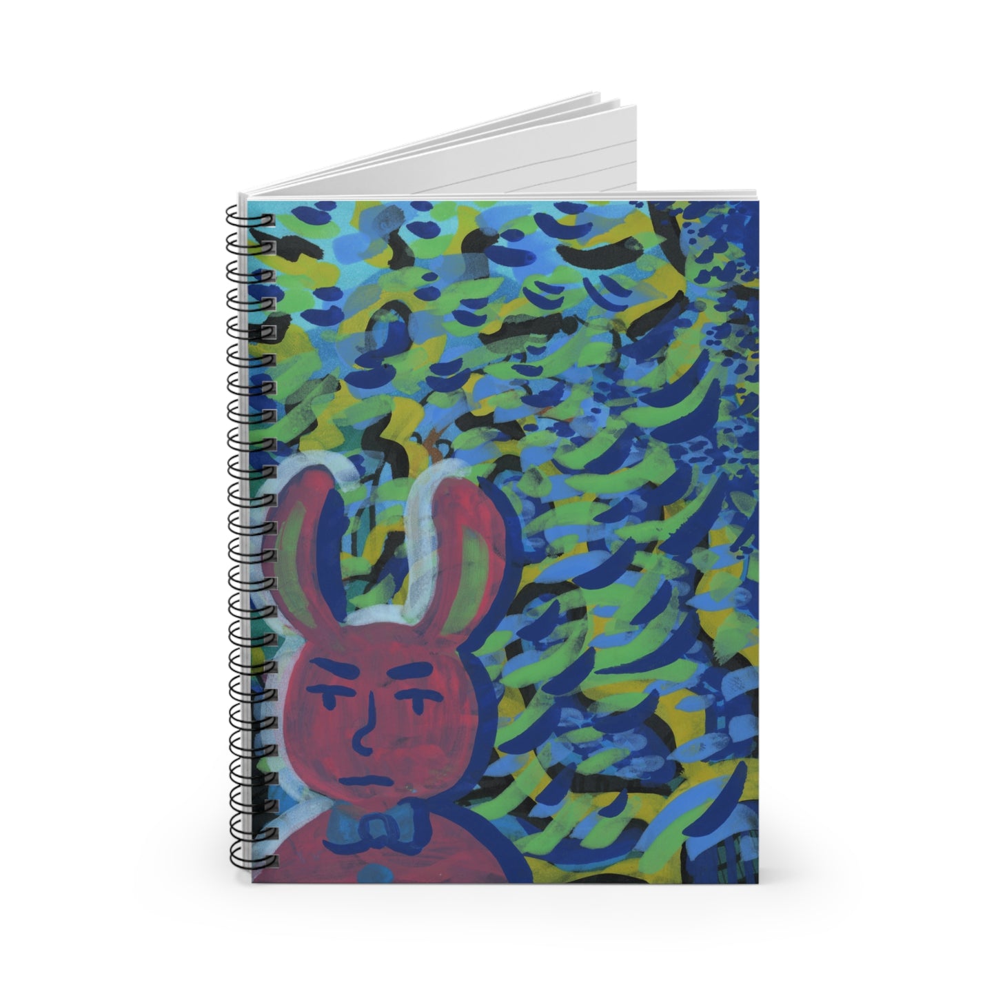 Bunny Dude Spiral Notebook - Ruled Line