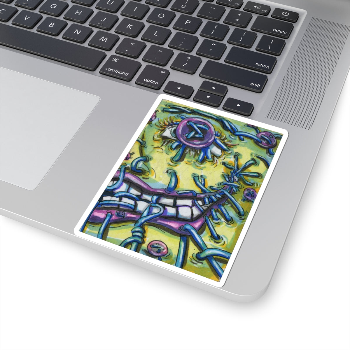 "Button Eye" sticker