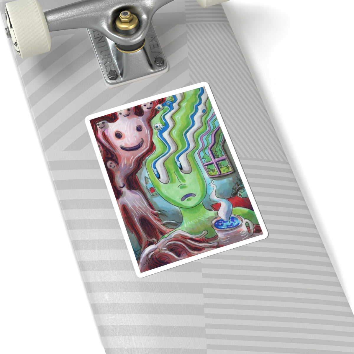 "Unwanted Visitor" sticker