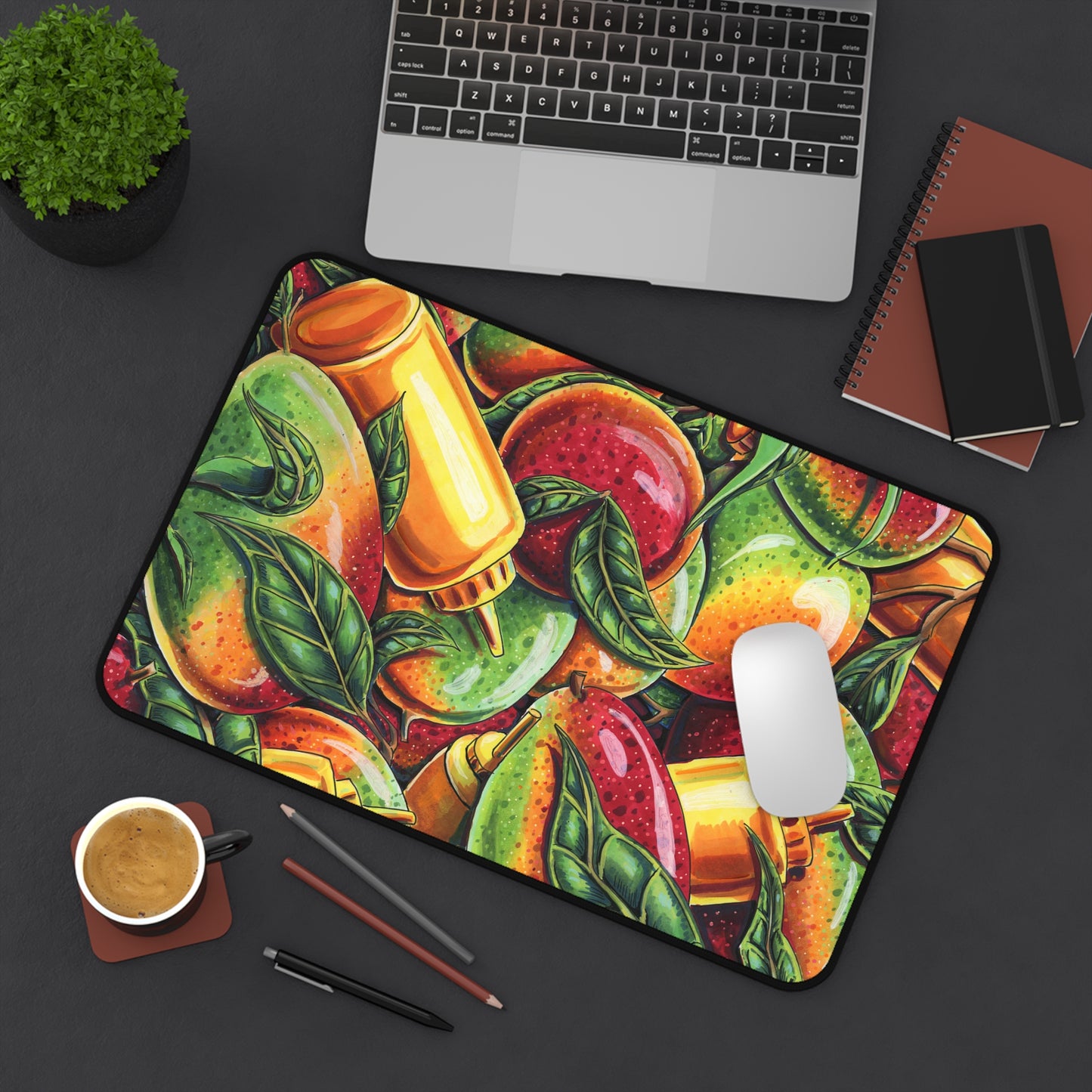 Mango Mustard Desk Mat