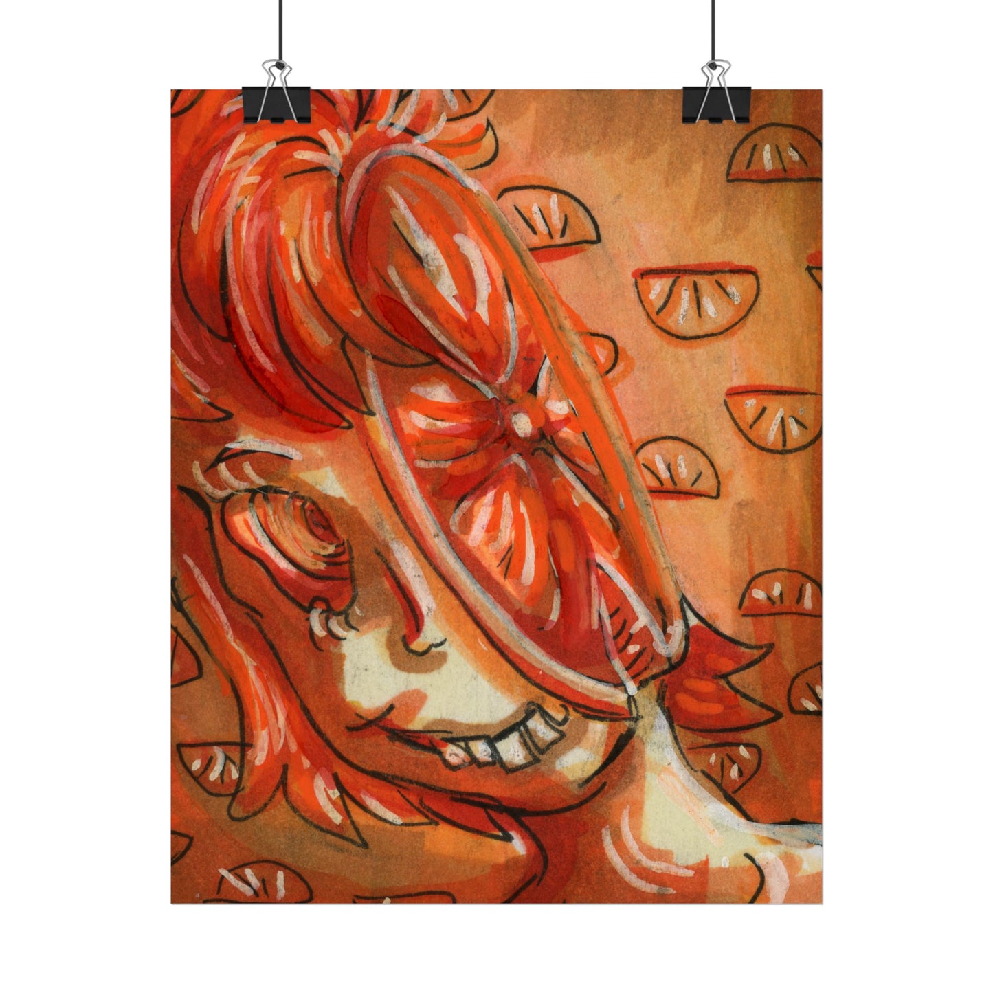 "Orange Brain" poster