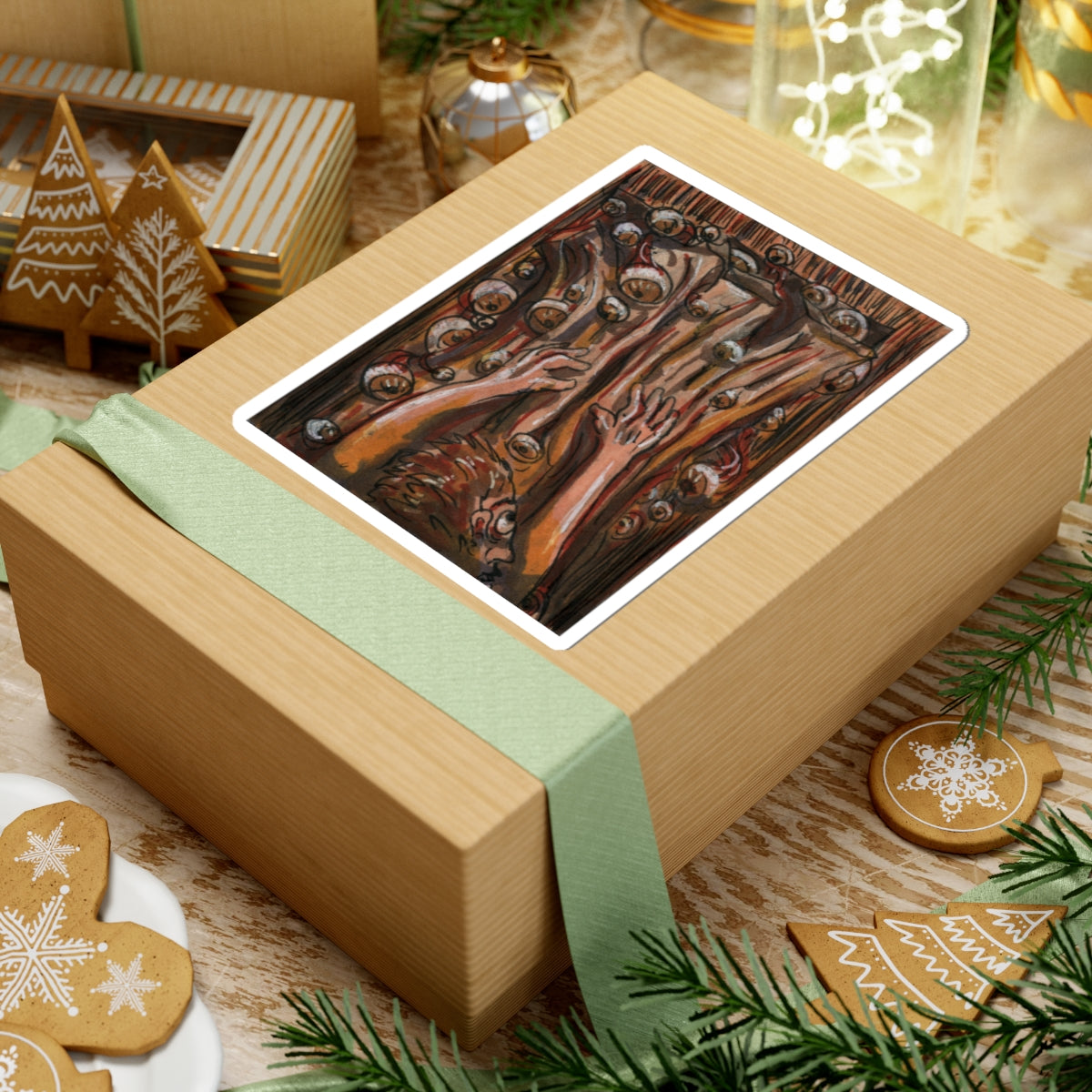 "Quit Staring" sticker